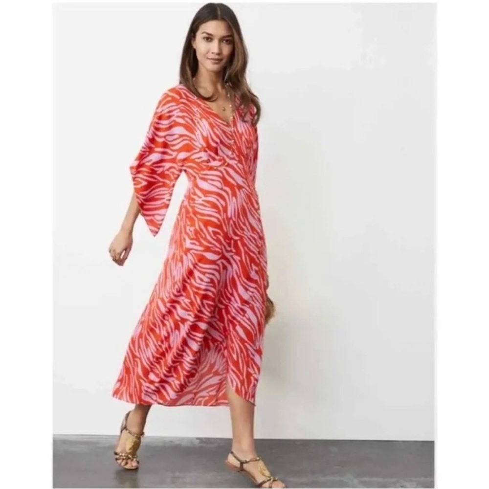 Cabi Saunter Maxi Dress Socialite Print Size Small